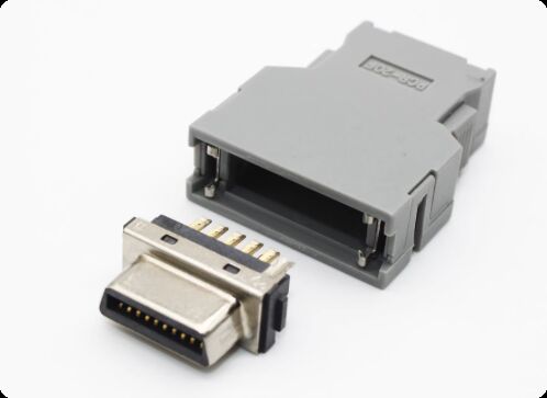 PCR-20F Female 20 Pins Servo Motor Connector with Silver and Gold-Plated Pins for Fanuc Encoder Plug and Honda Connector in Industrial Automation