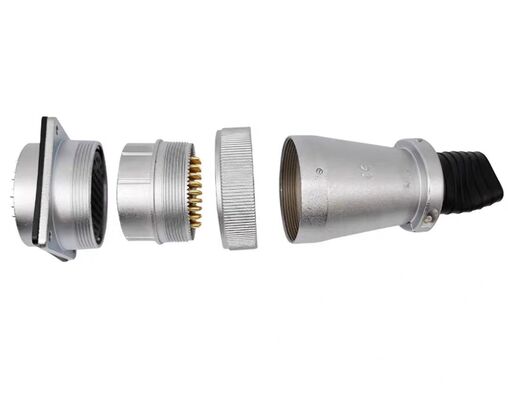 1000V Voltage Rating Servo Motor Connector with Silver and Gold Plated Contacts for Panel and Cable Mount
