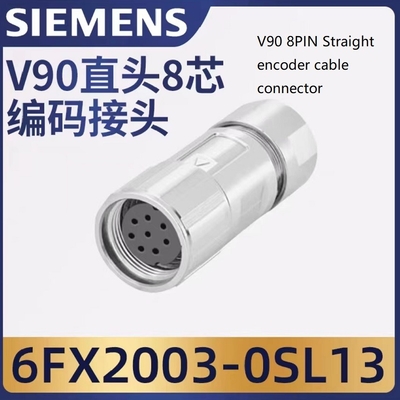 8pin 2pin 4pin Servo Motor Connectors IP67 Protection 6FX2003-0LL53 Equavilant Parts M23 V90