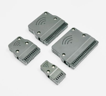 PLC Horn Plug Servo Motor Connector with 1000V Voltage Rating, Silver and Gold-plated Pins, Panel and Cable Mount Options