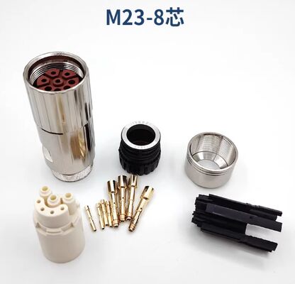 Domestic M23 connector compatible with Siemens S120 servo motor power supply cable 6-core 8-core connector 0LU00