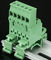 RD 2EDGUVK 5.08MM 2P-24P 300V 15A green color brass terminal block use in DIN rail