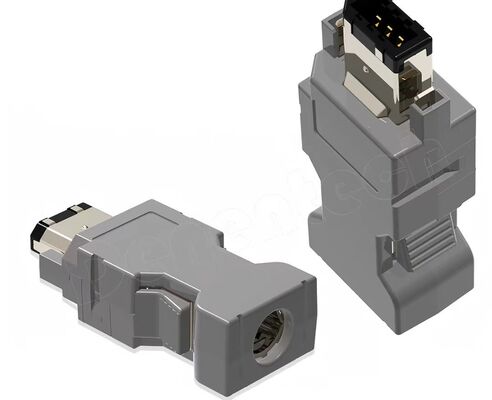 6FX2003 Model Servo Motor Connector with Crimp/Solder Termination and Panel/Cable Mount Options for Industrial Automation